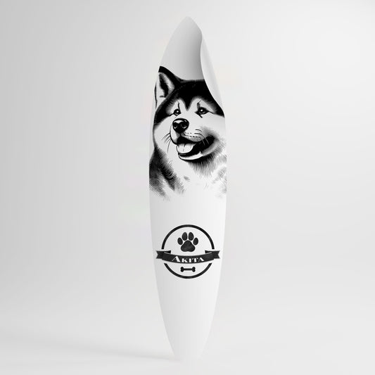 AKITA DOG Samolepka ve tvaru surfu