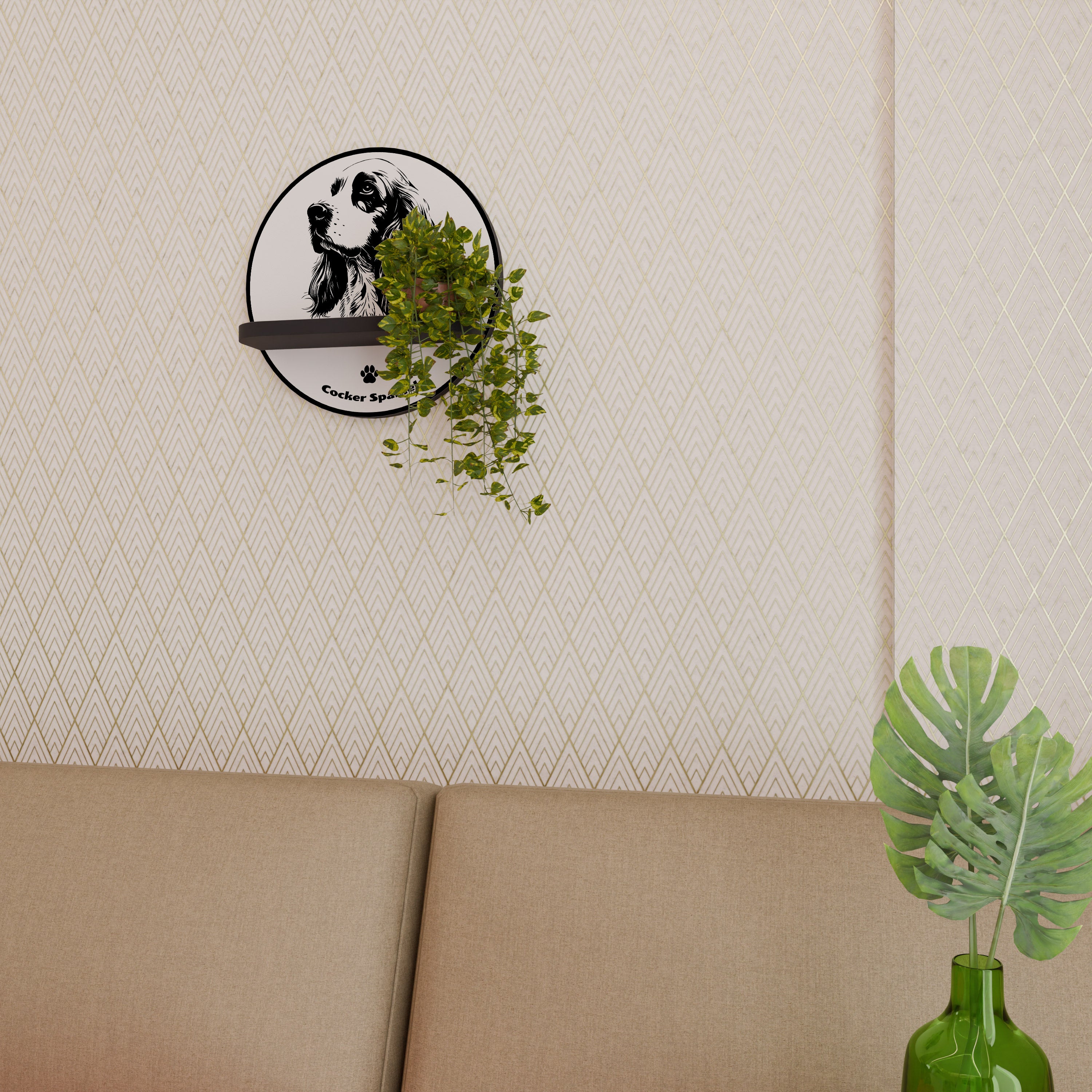 ENGLISH COCKER SPANIEL Designová police