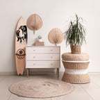 COONHOUND DOG Dekorativní panel ve tvaru surfu