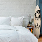 COONHOUND DOG Dekorativní panel ve tvaru surfu