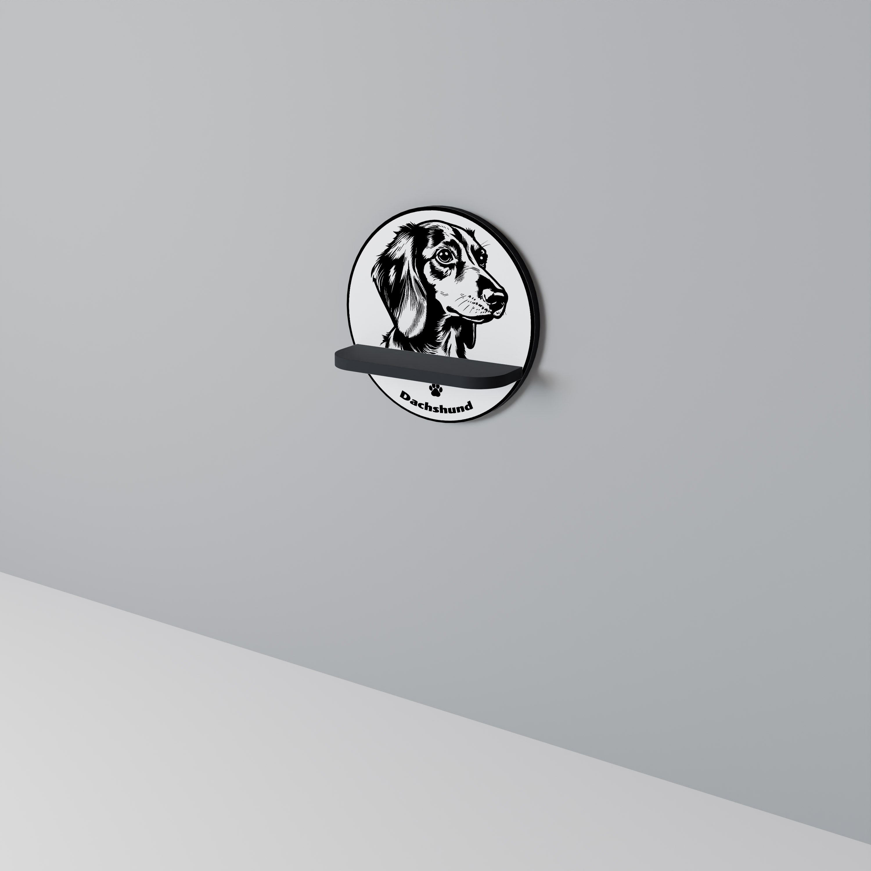 DACHSHUND DOG Art Shelf
