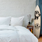 DACHSHUND DOG Dekorativní panel ve tvaru surfu