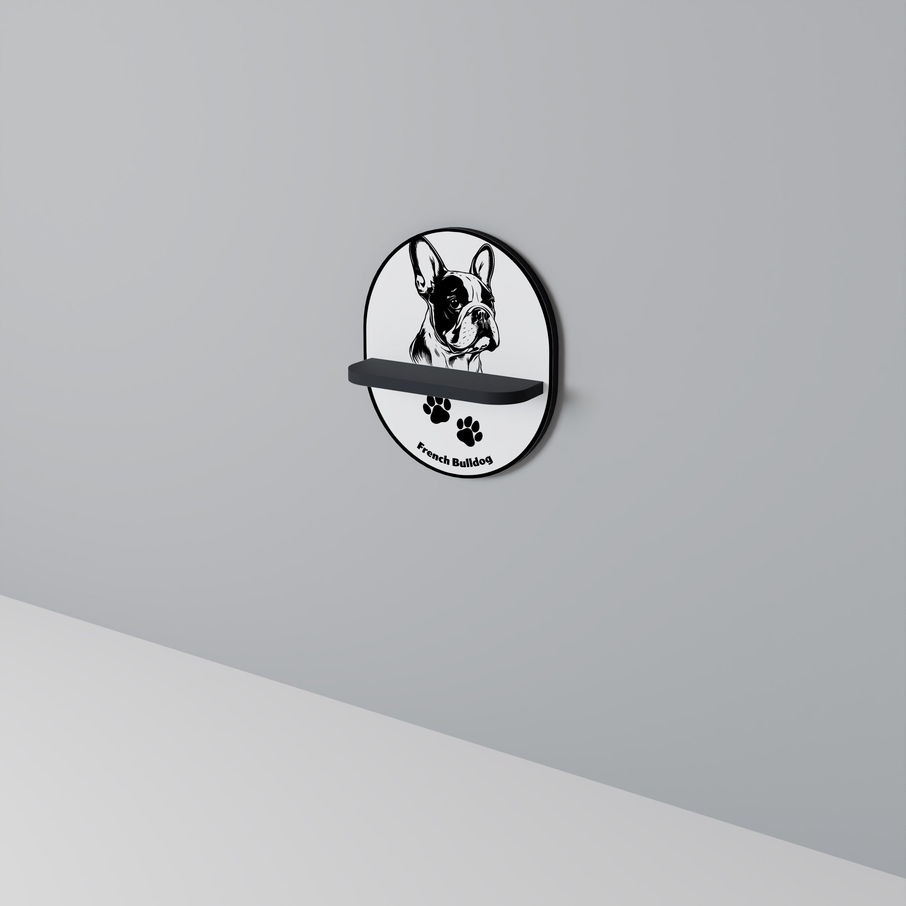 FRENCH BULLDOG Art Shelf