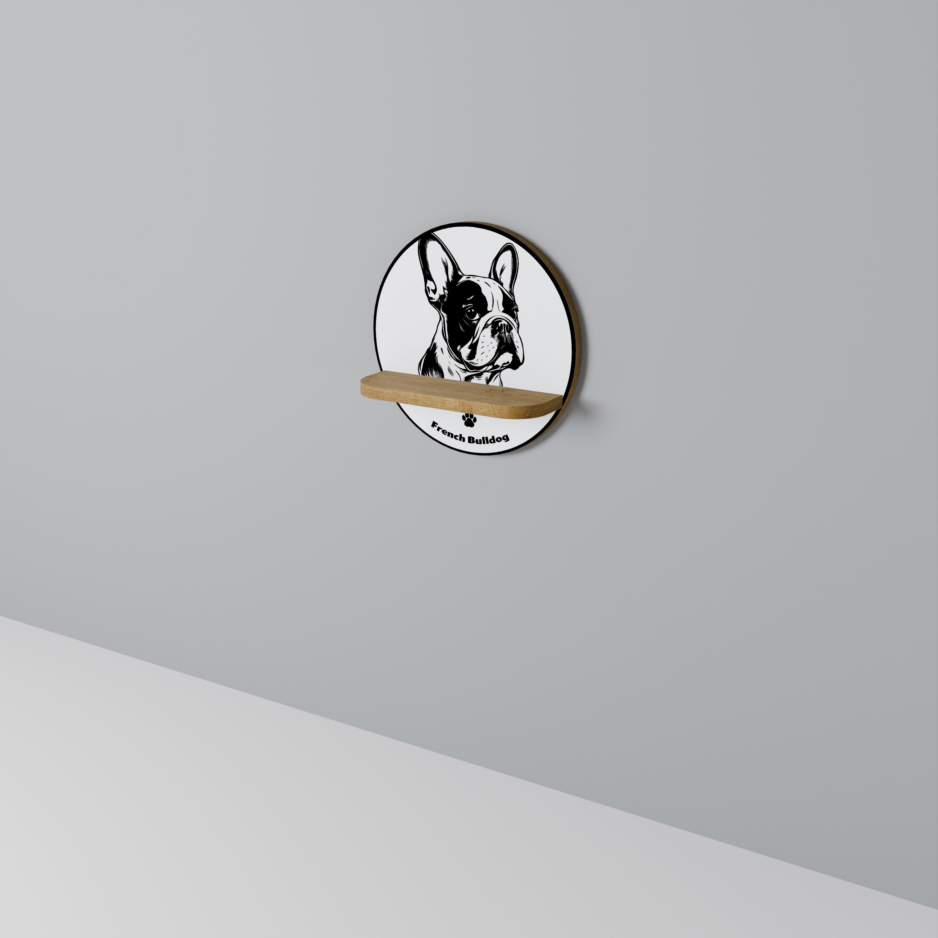 FRENCH BULLDOG Art Shelf