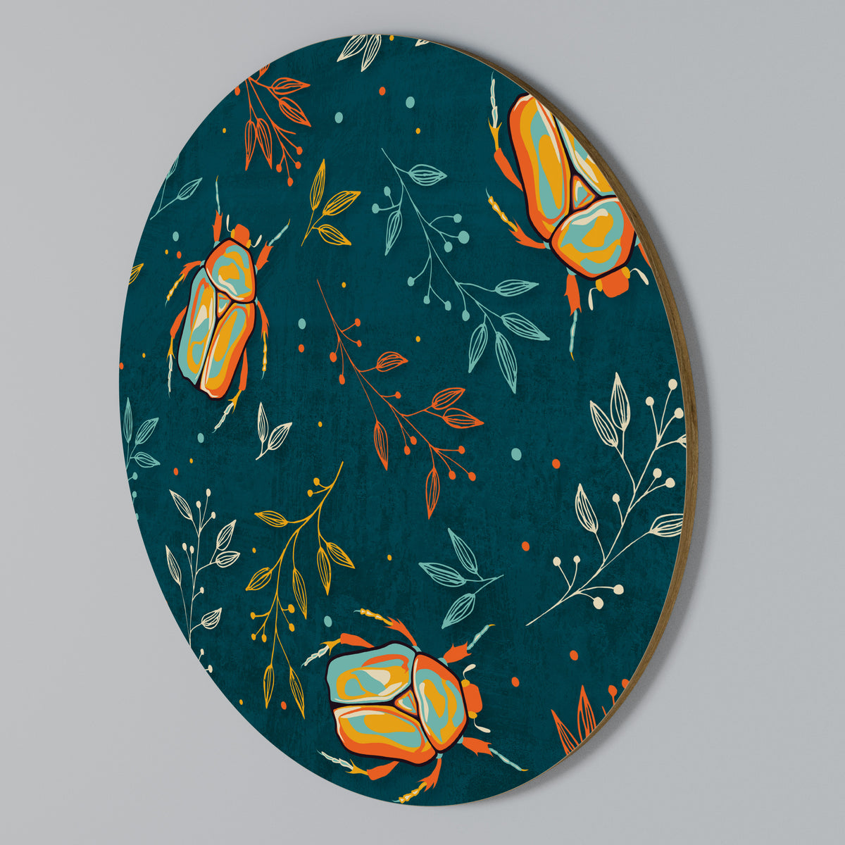 AUTUMN INSECTS Kulatá nástěnná dekorace