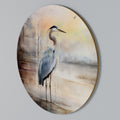 HERON DAYDREAM Round Wall Art
