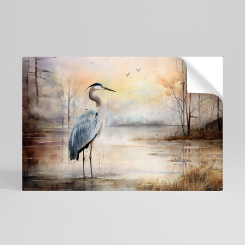 HERON DAYDREAM Vodorovný samolepicí plakát