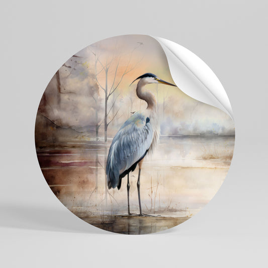 HERON DAYDREAM Kulatá samolepka