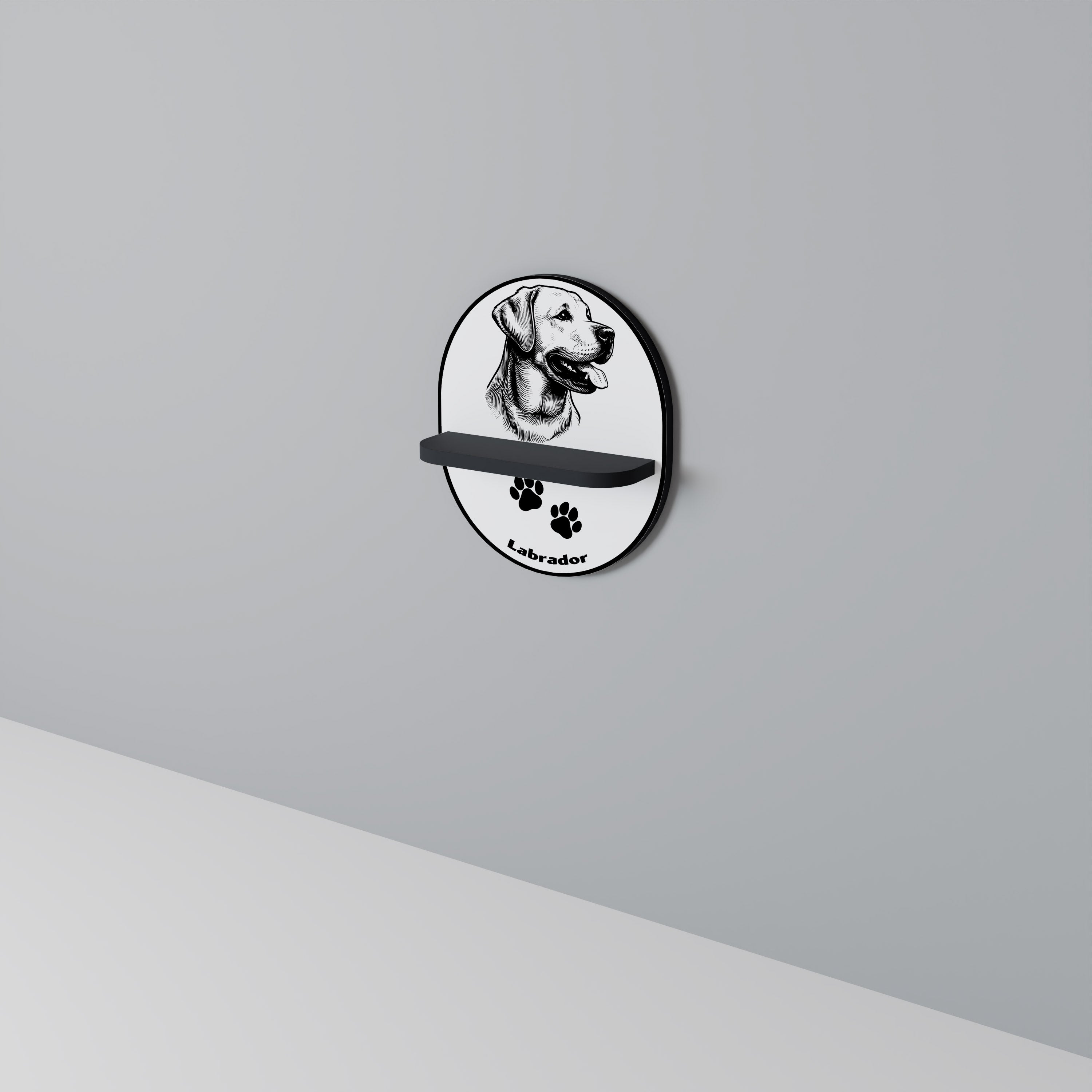 LABRADOR DOG Art Shelf