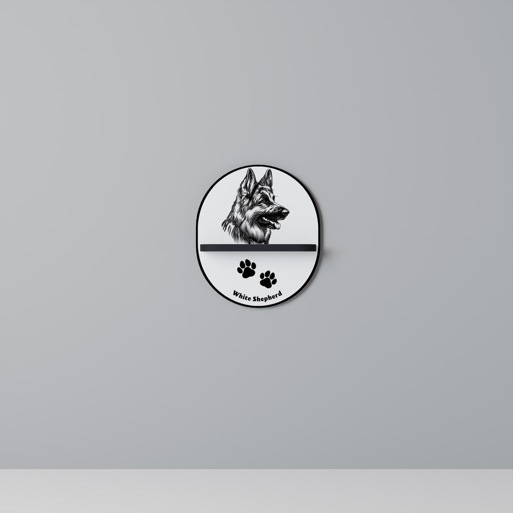 WHITE SHEPHERD DOG Designová police