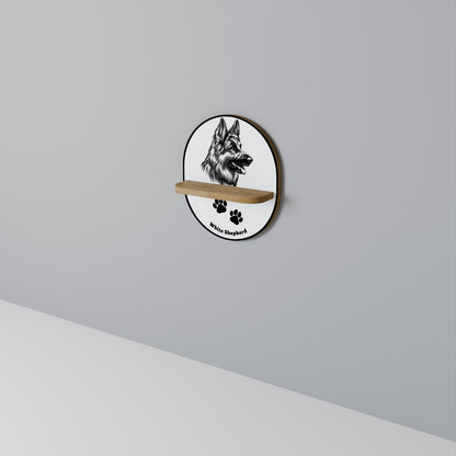 WHITE SHEPHERD DOG Designová police
