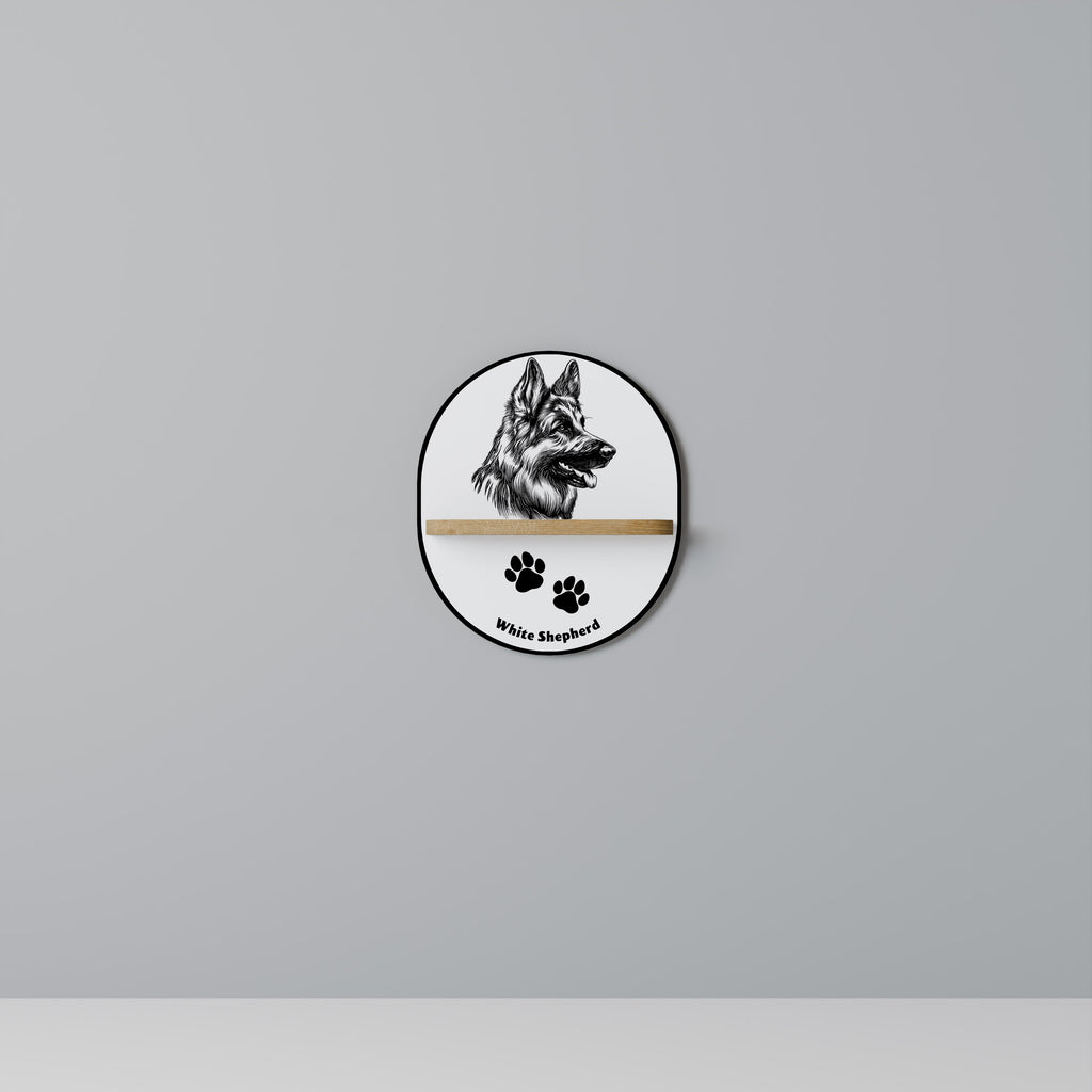 WHITE SHEPHERD DOG Designová police