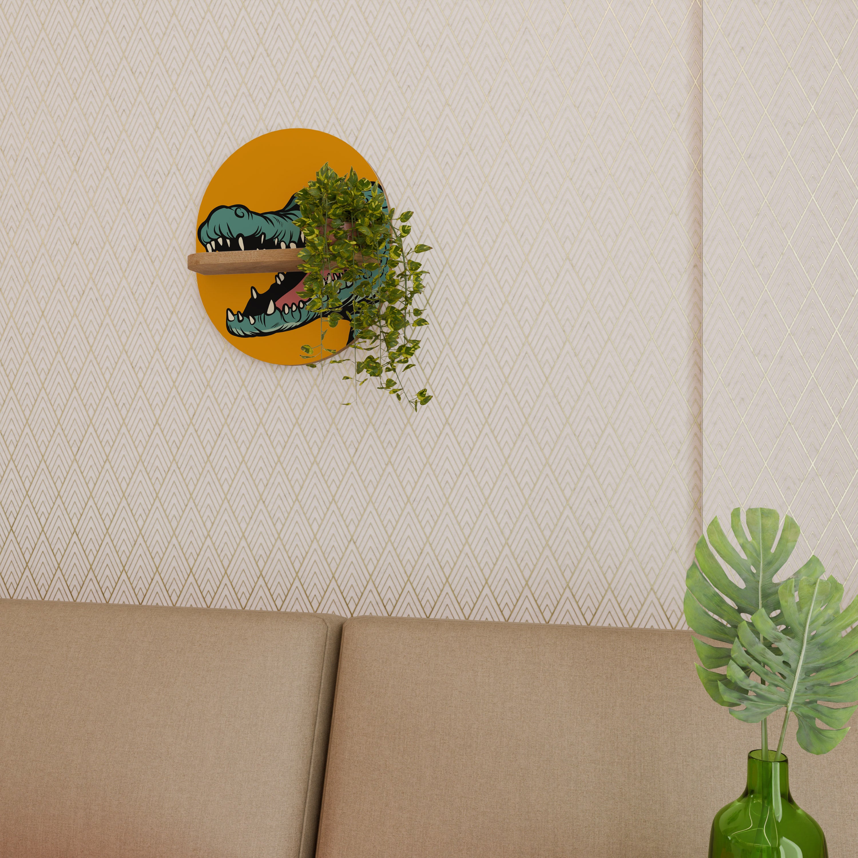 THREATENING GREETING Designová police