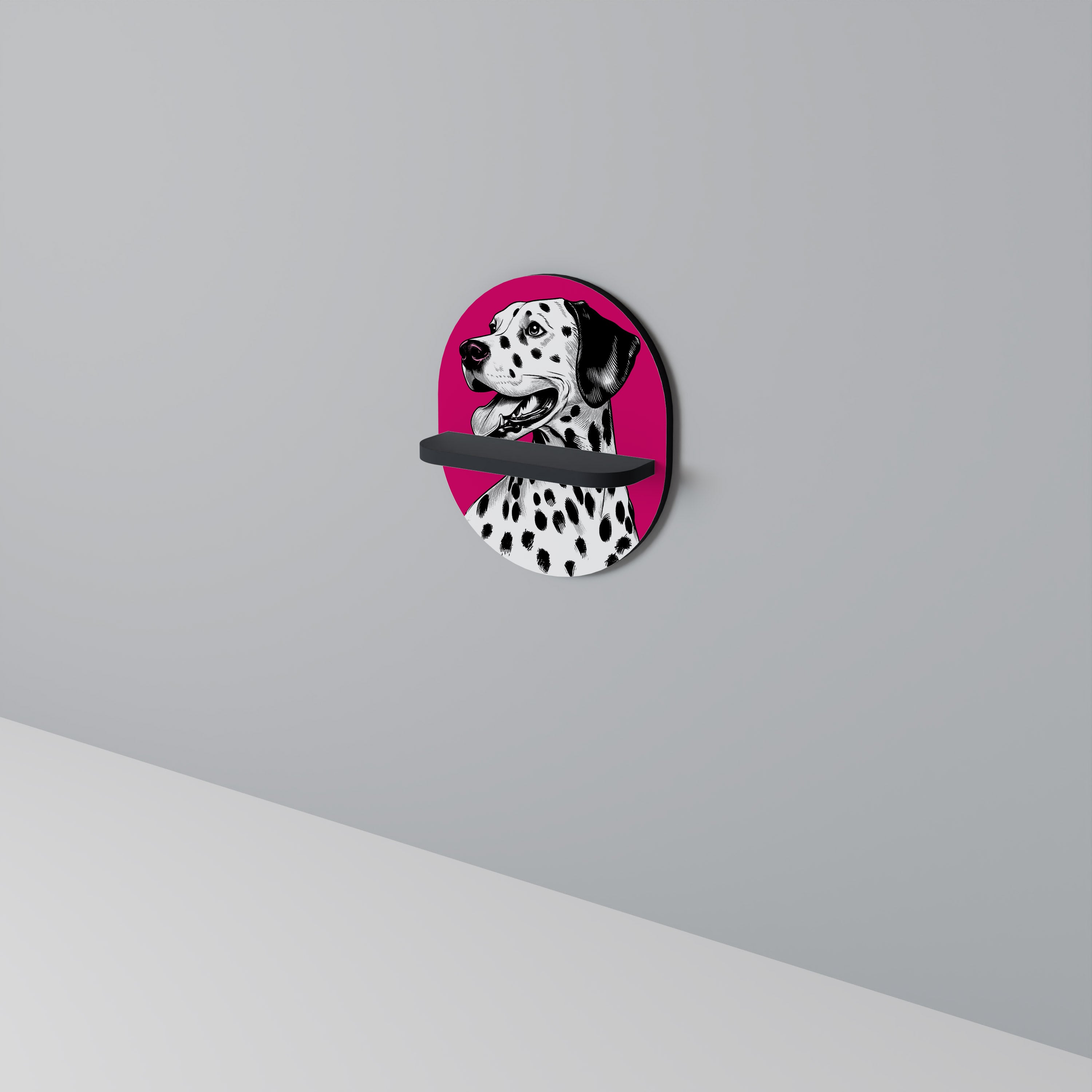 DALMATIAN SMILE Art Shelf