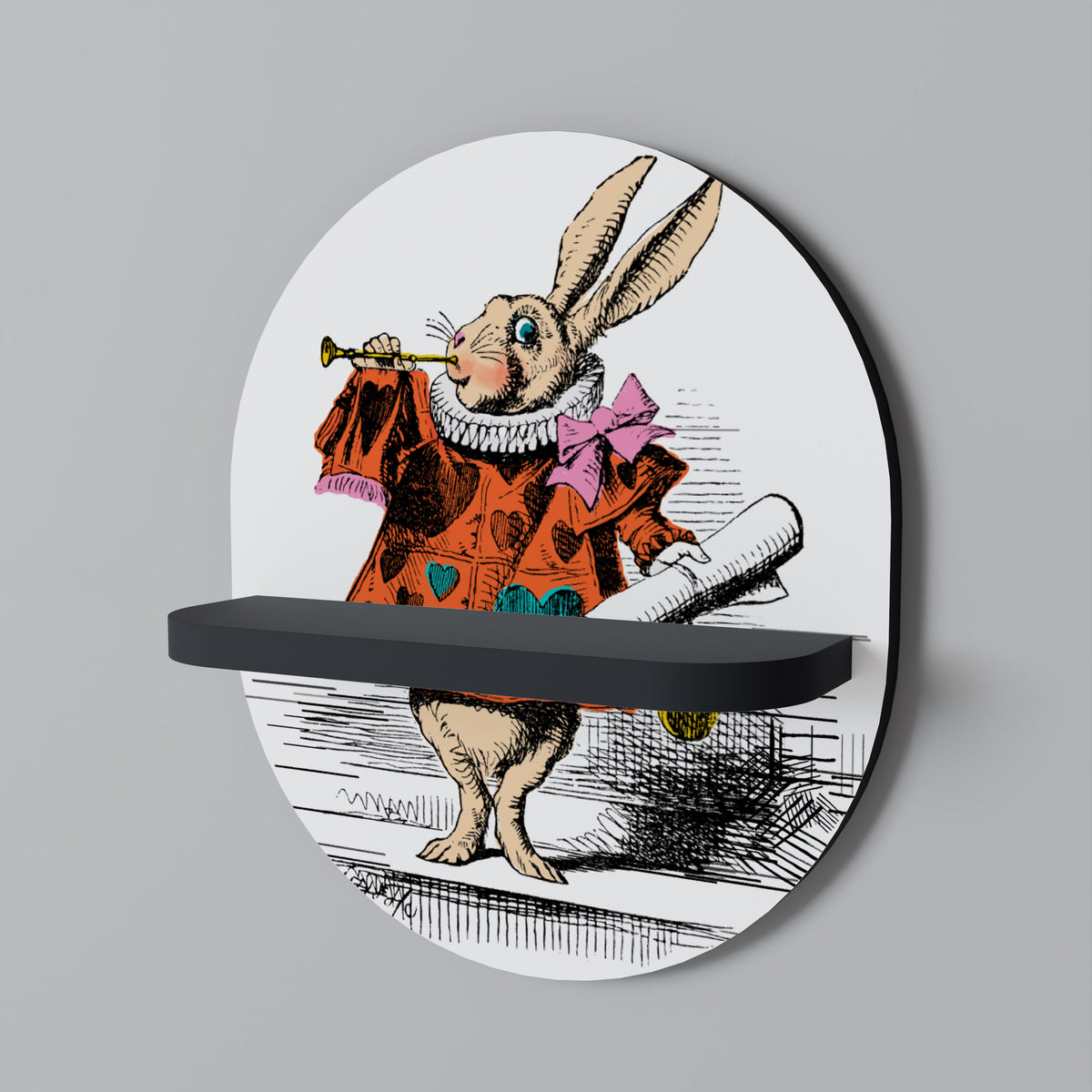 COLORFUL WHITE RABBIT Designová police