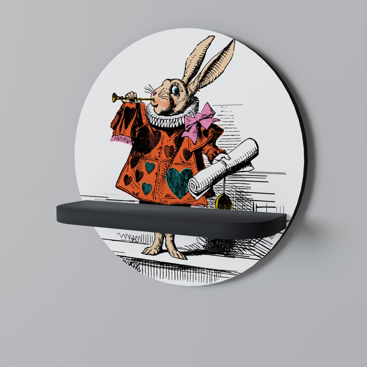COLORFUL WHITE RABBIT Designová police