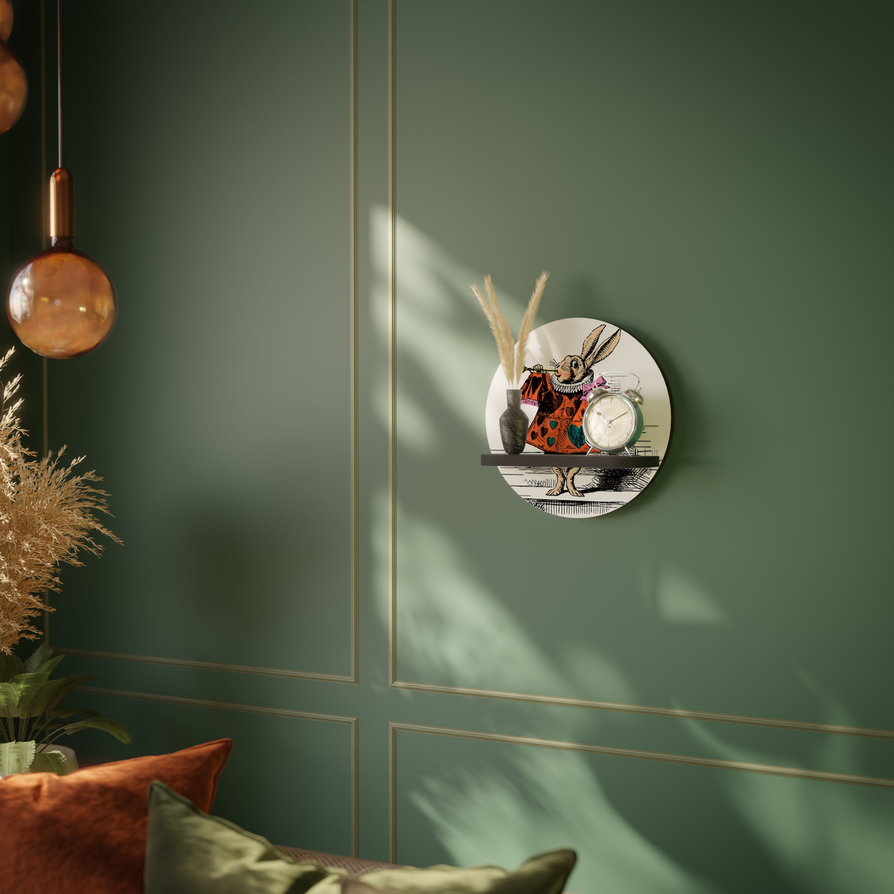 COLORFUL WHITE RABBIT Designová police