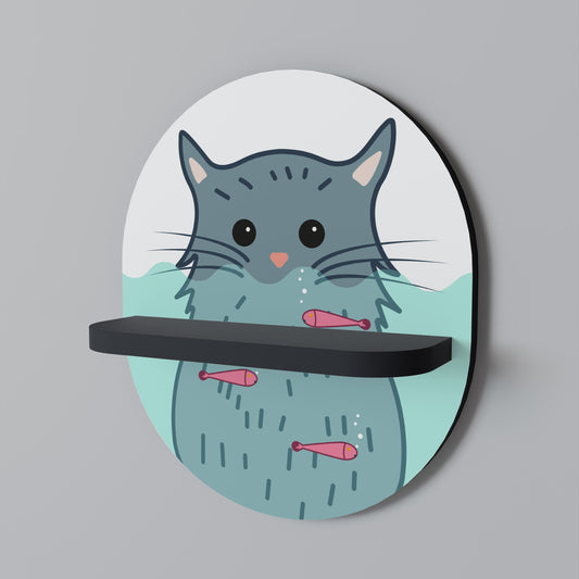 CAT SPLASH Designová police