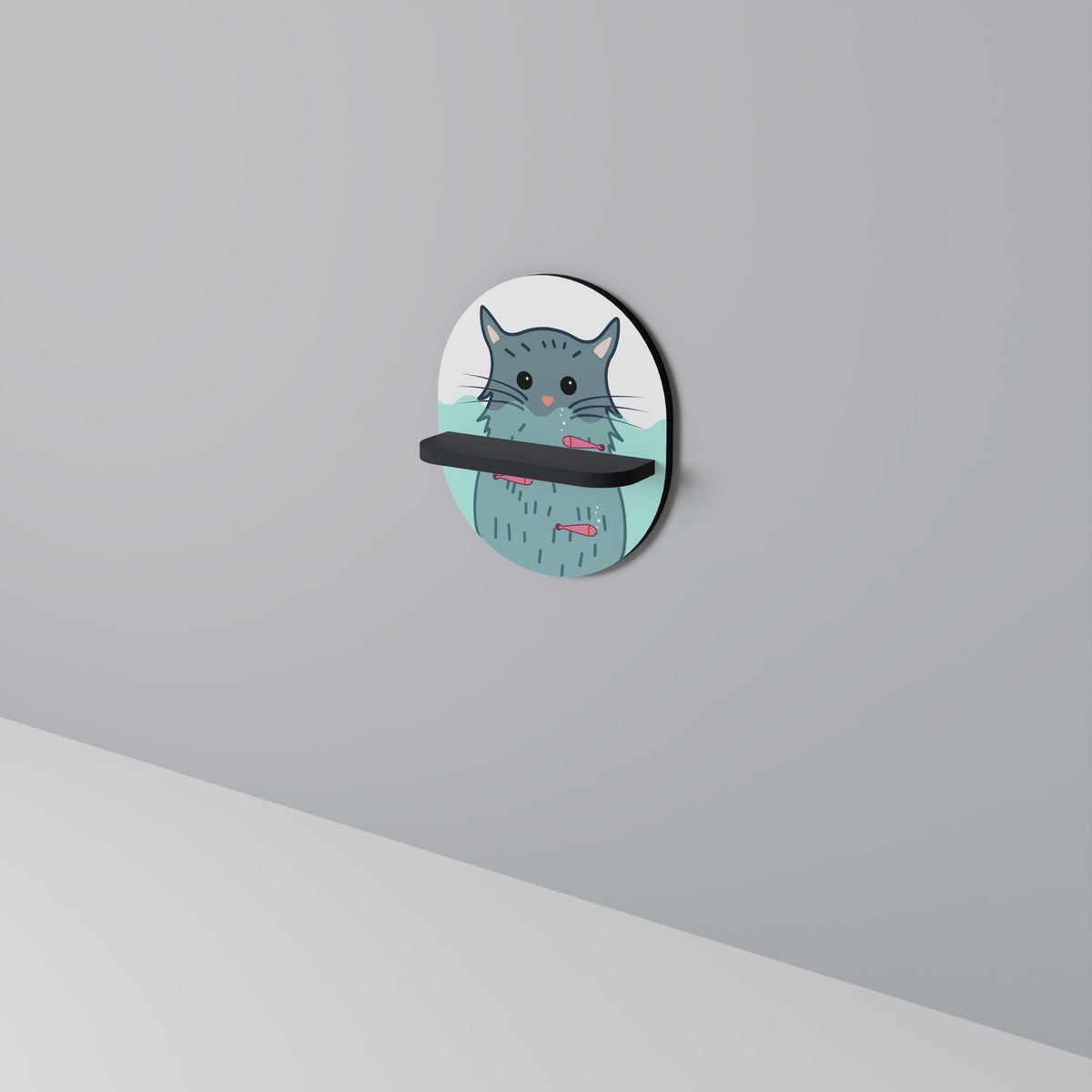 CAT SPLASH Designová police