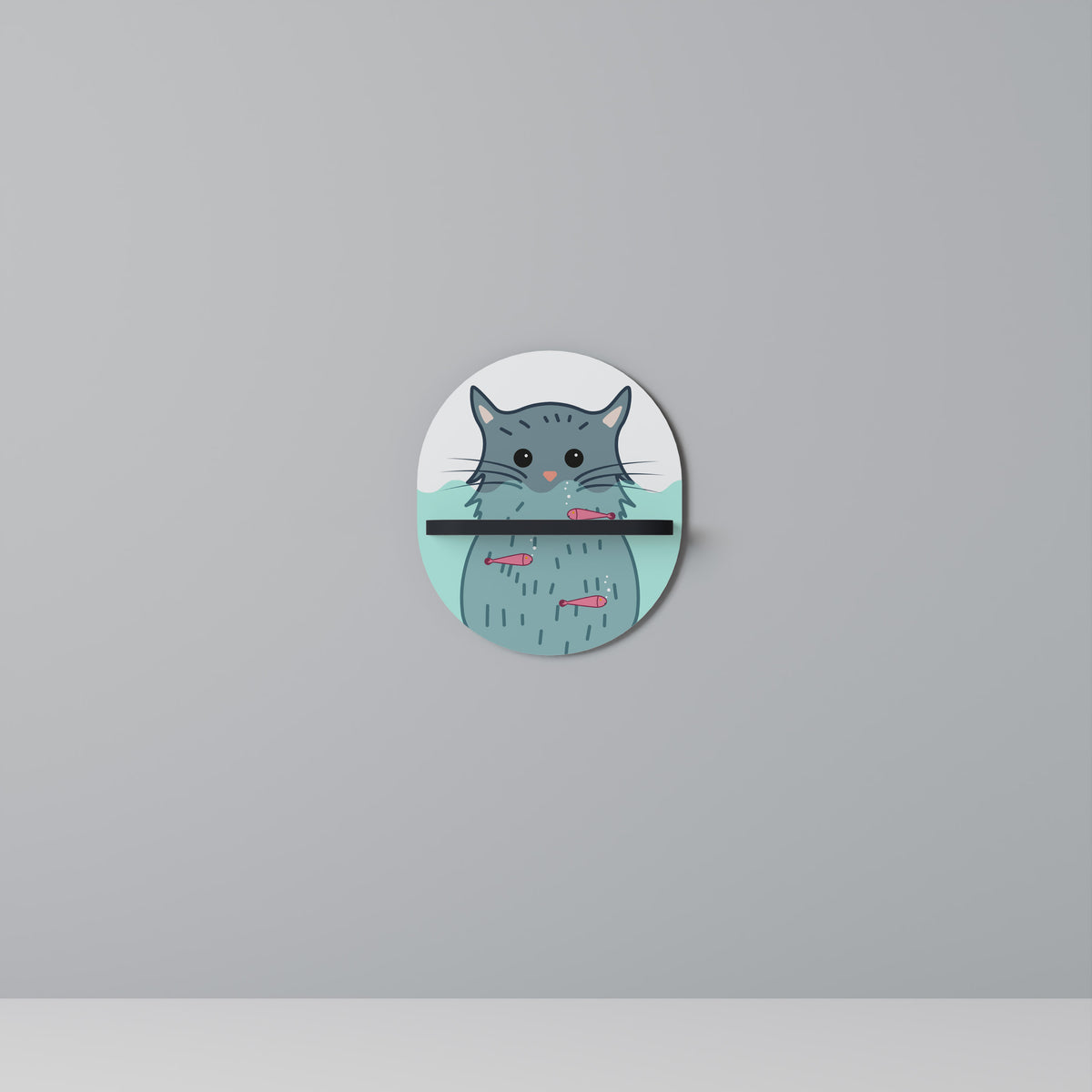 CAT SPLASH Designová police