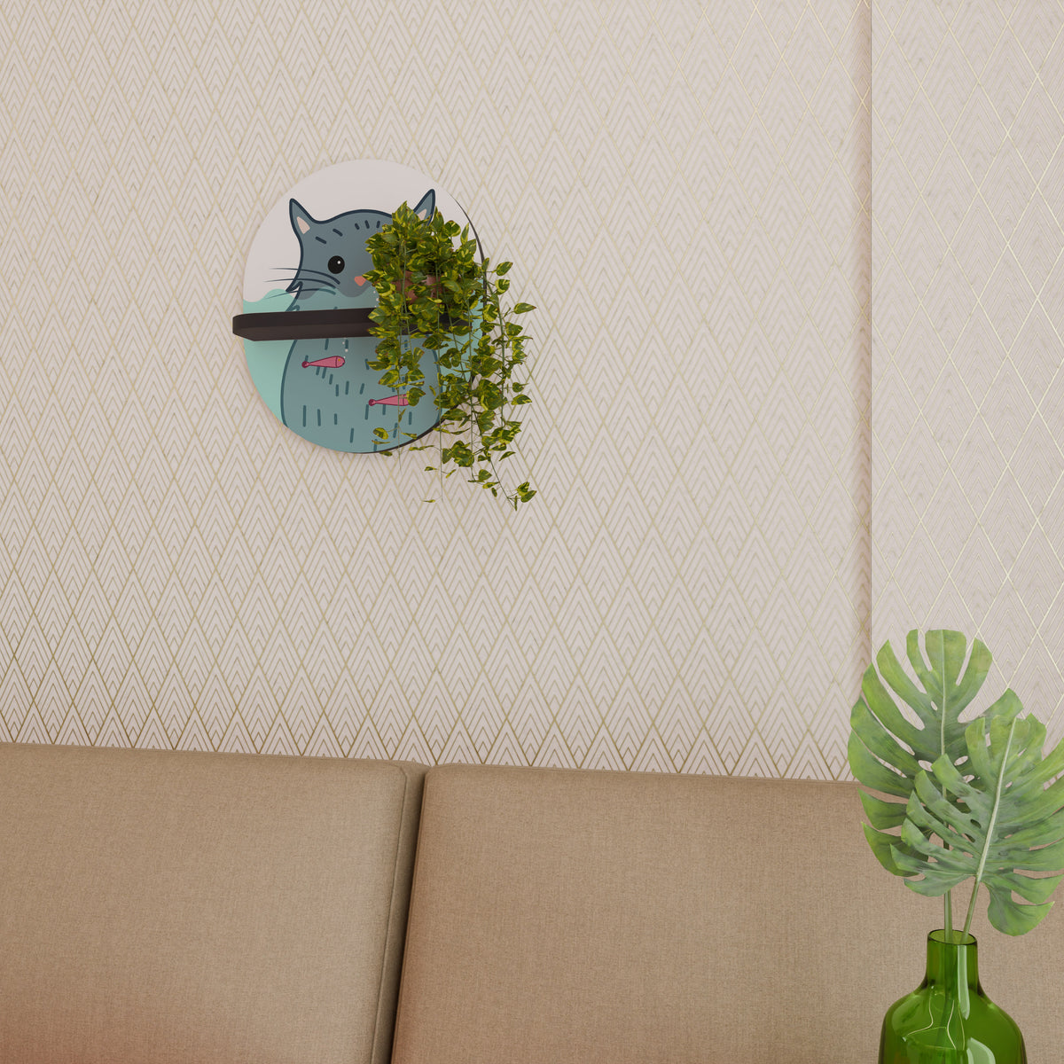 CAT SPLASH Designová police