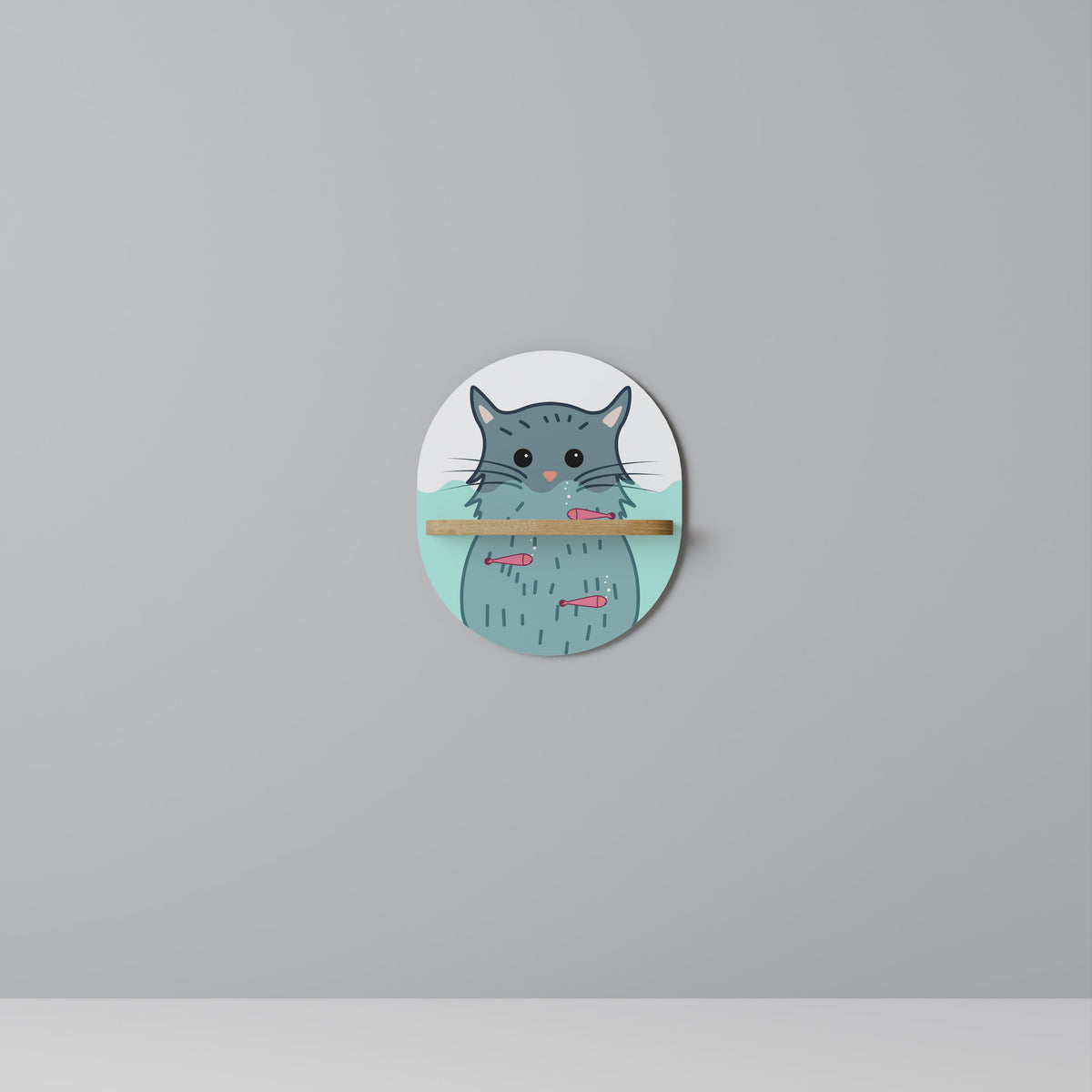 CAT SPLASH Designová police