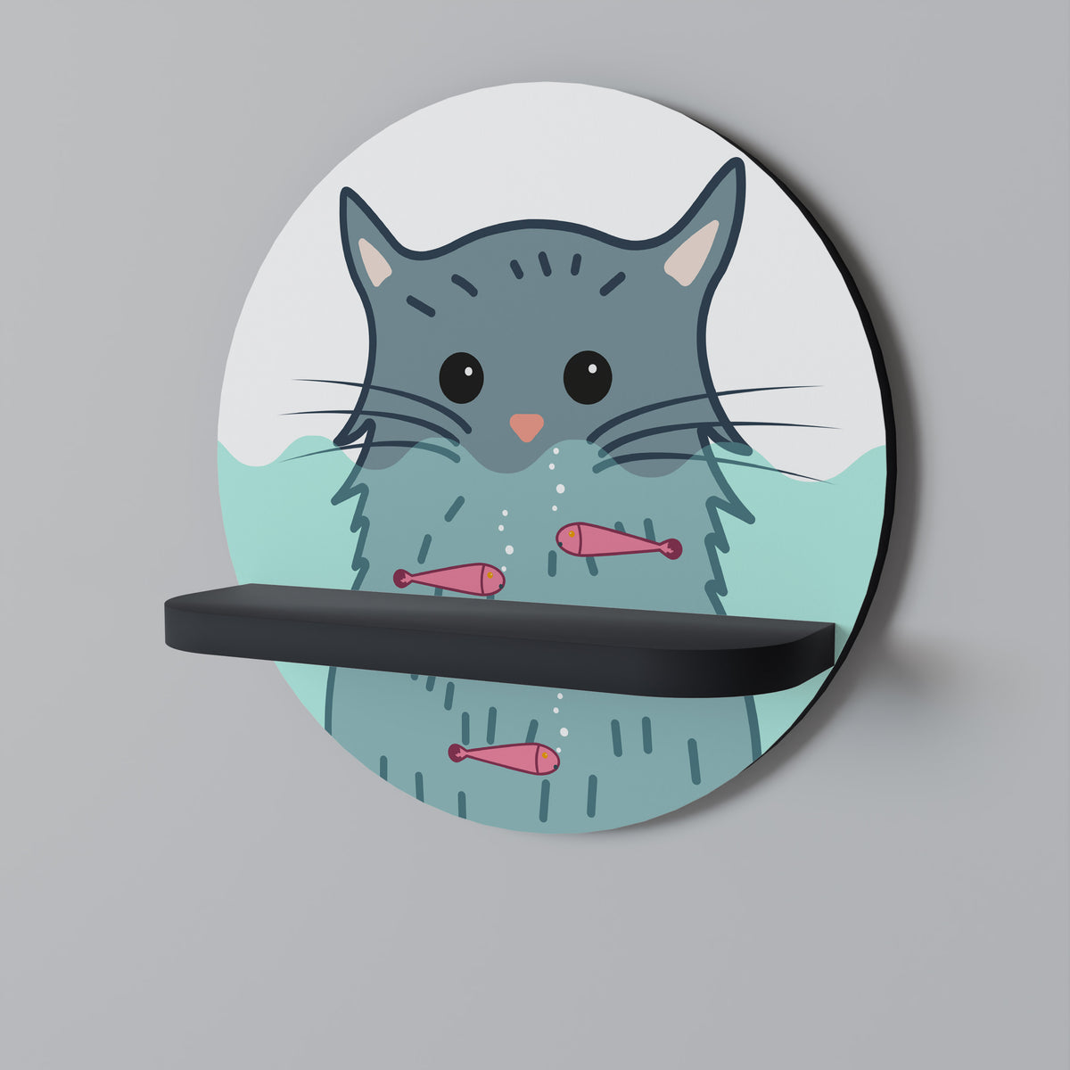 CAT SPLASH Designová police