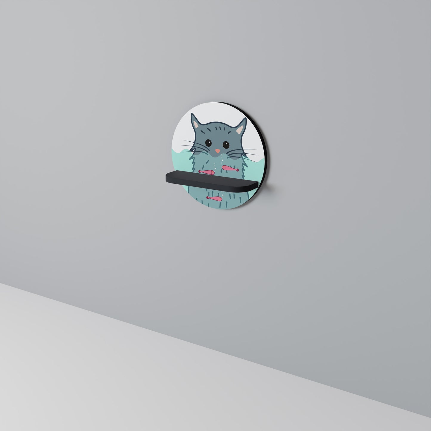 CAT SPLASH Designová police