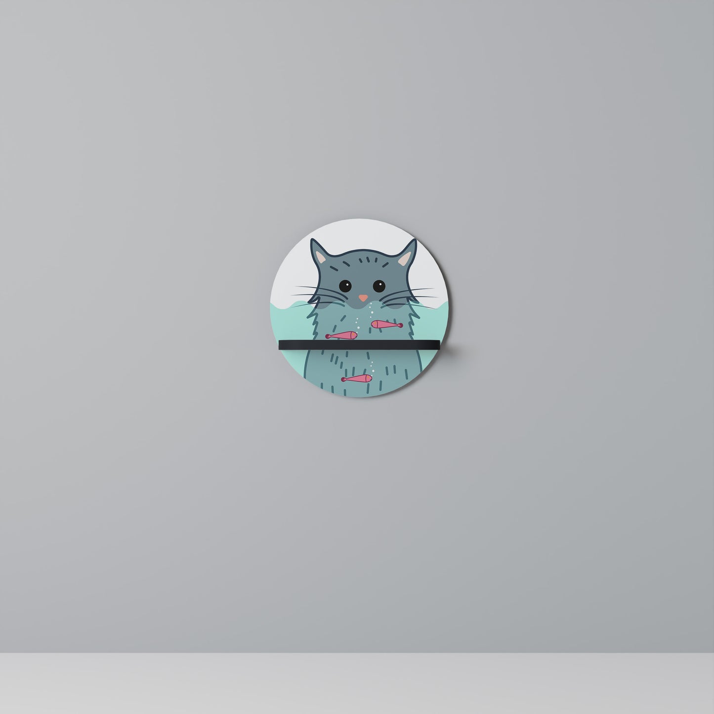 CAT SPLASH Designová police