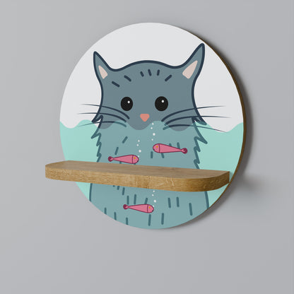 CAT SPLASH Designová police