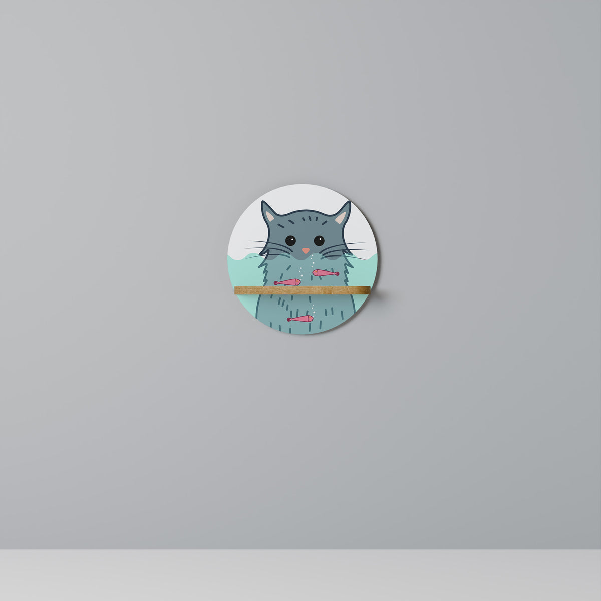 CAT SPLASH Designová police