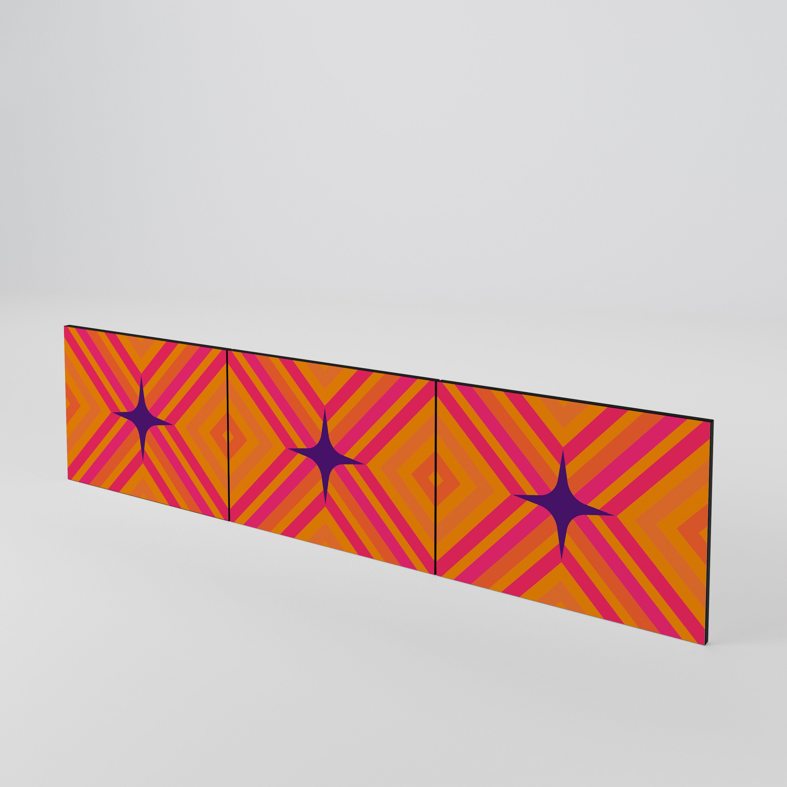 GEOMETRIC BRILLIANCE Sada 3 ks dvířek k TV stolku