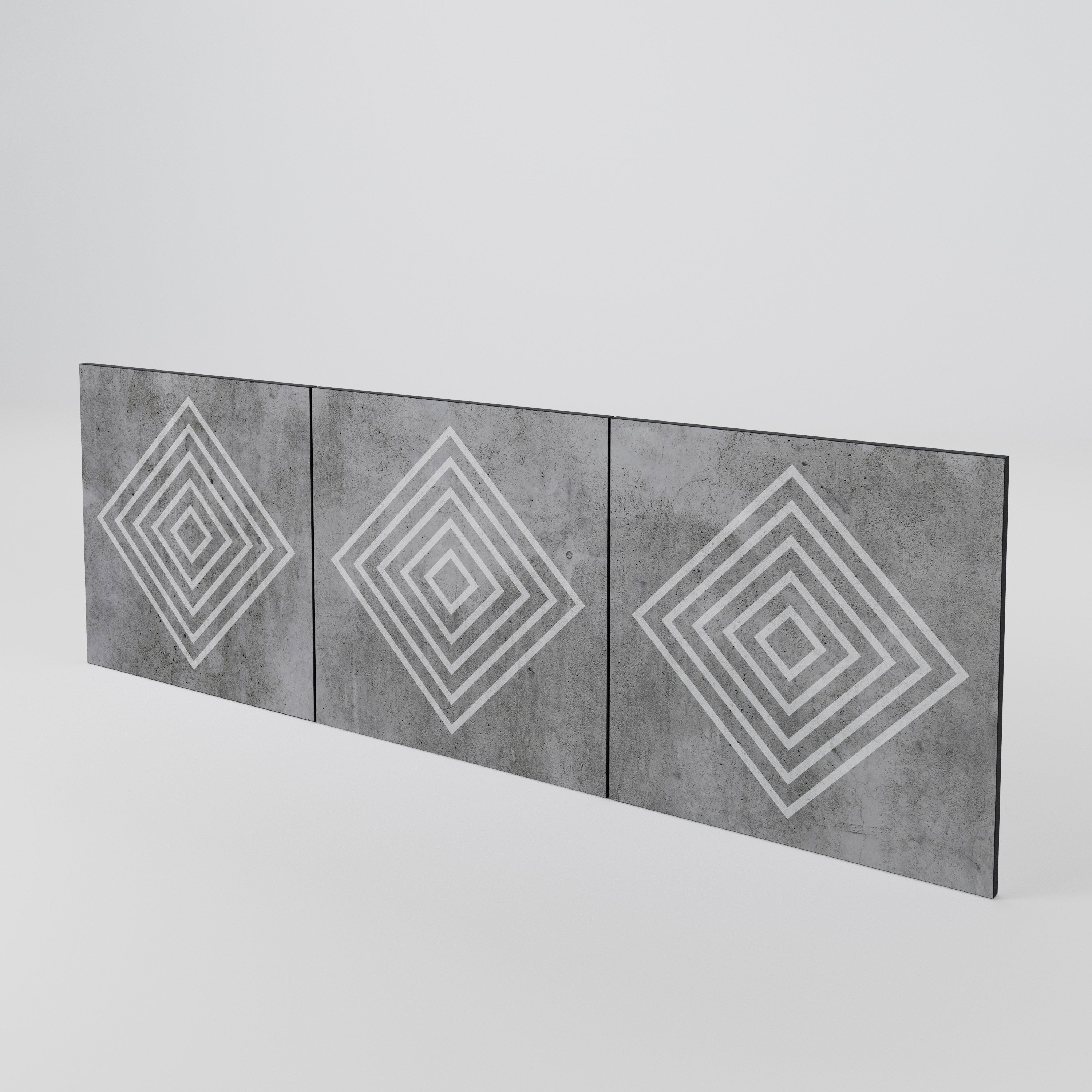 POLYGONAL ARTISTRY Sada 3 ks dvířek ke komodě