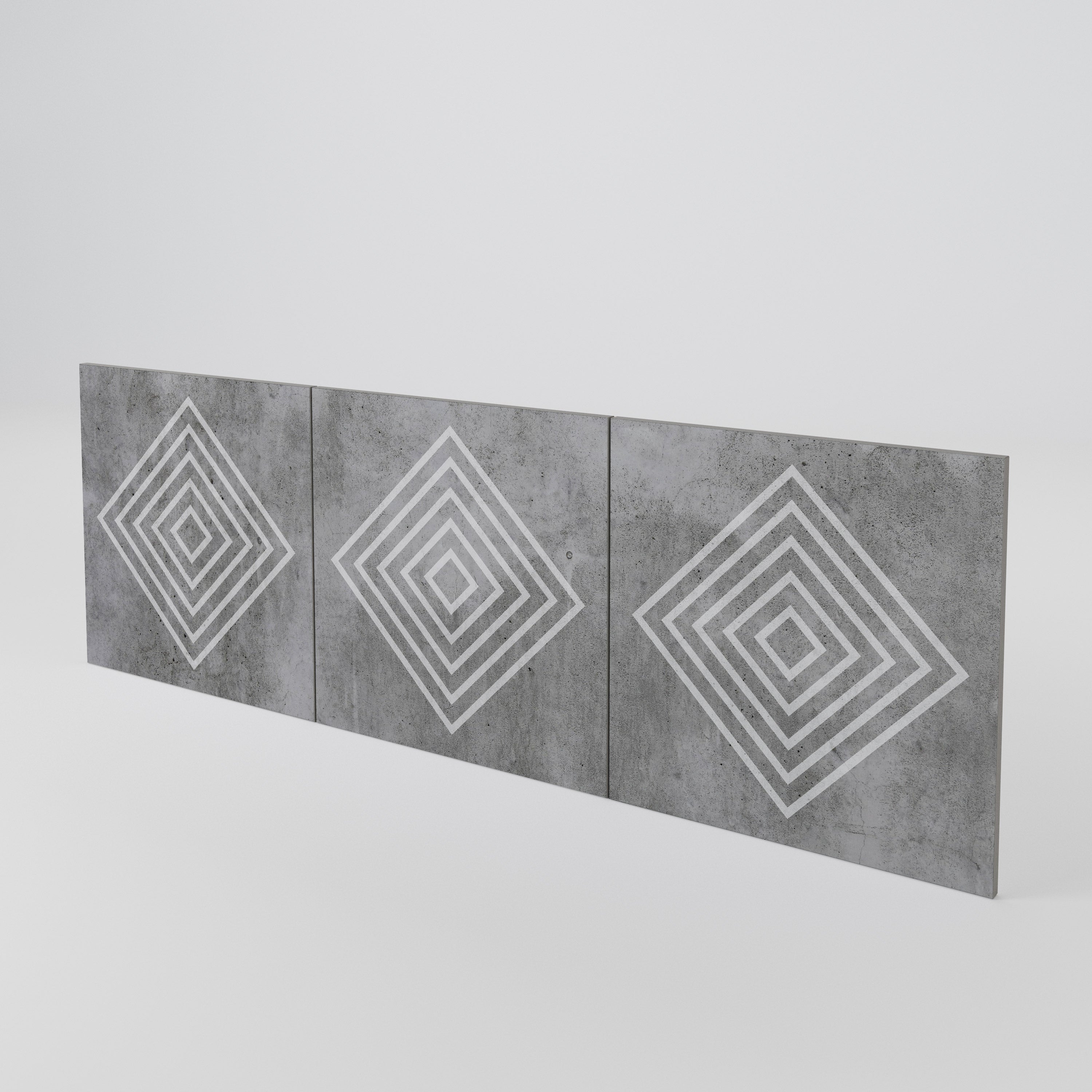 POLYGONAL ARTISTRY Sada 3 ks dvířek ke komodě