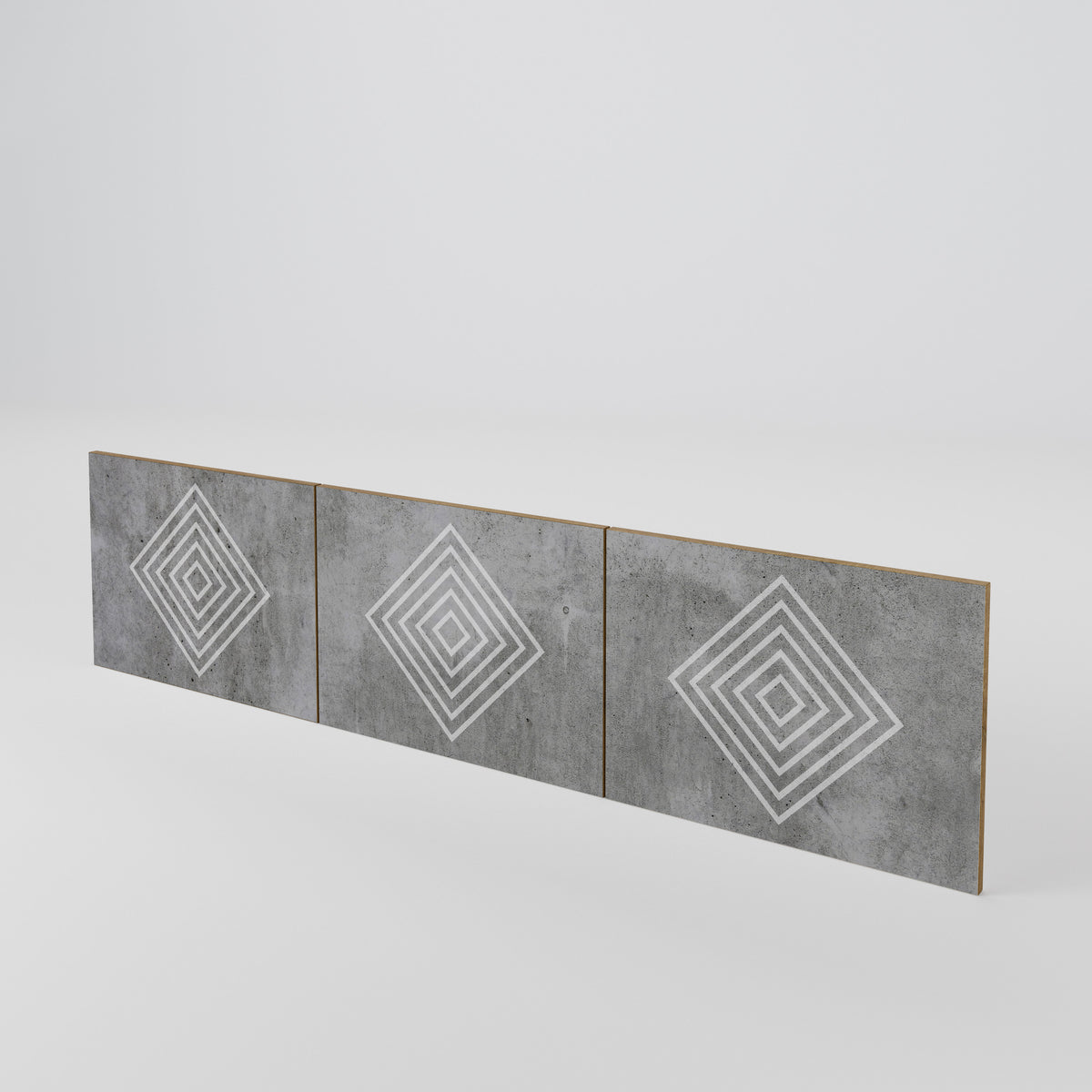 POLYGONAL ARTISTRY Sada 3 ks dvířek k TV stolku