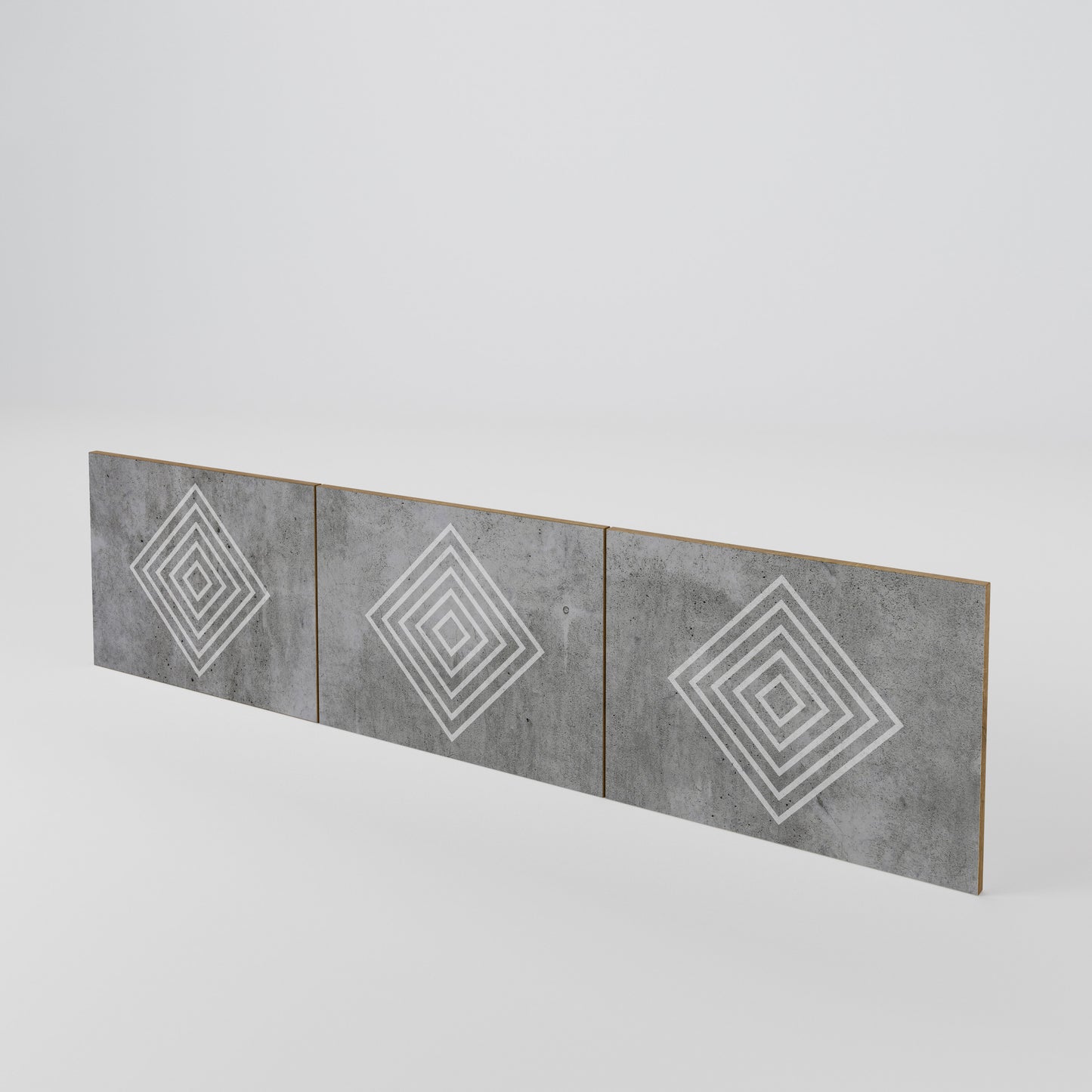 POLYGONAL ARTISTRY Sada 3 ks dvířek k TV stolku