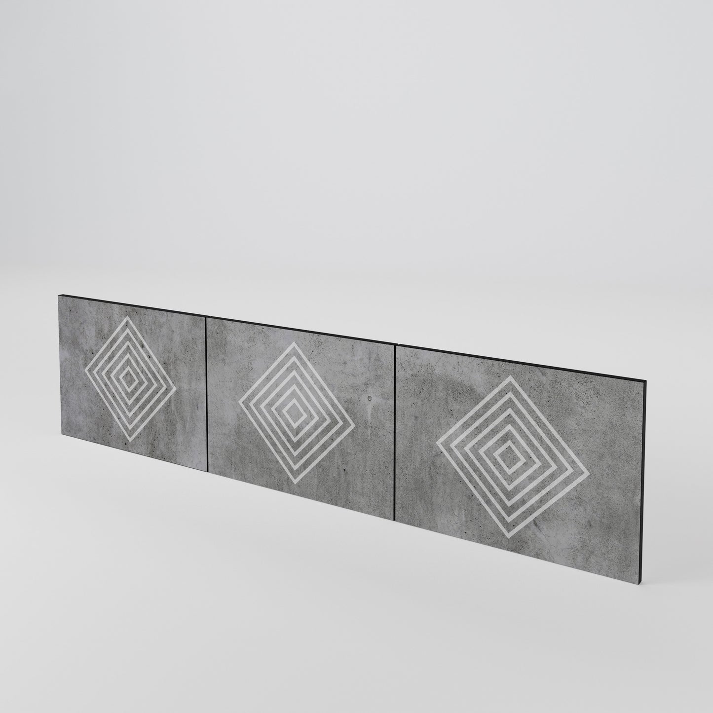 POLYGONAL ARTISTRY Sada 3 ks dvířek k TV stolku