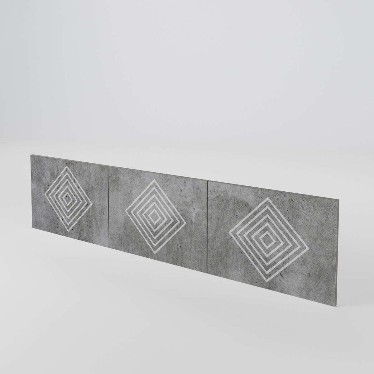 POLYGONAL ARTISTRY Sada 3 ks dvířek k TV stolku