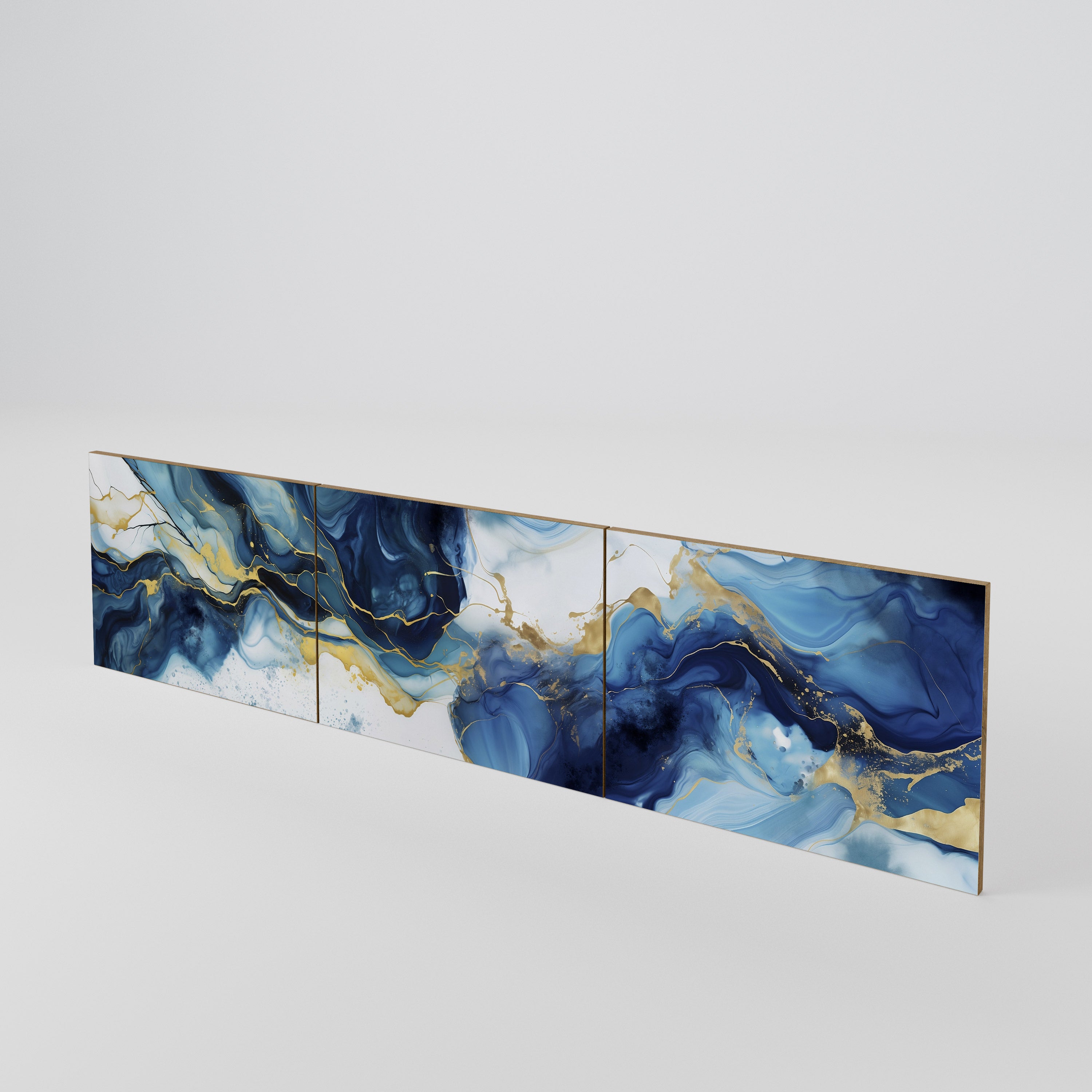 INKY MARBLE 3-Piece TV Cabinet Door Set