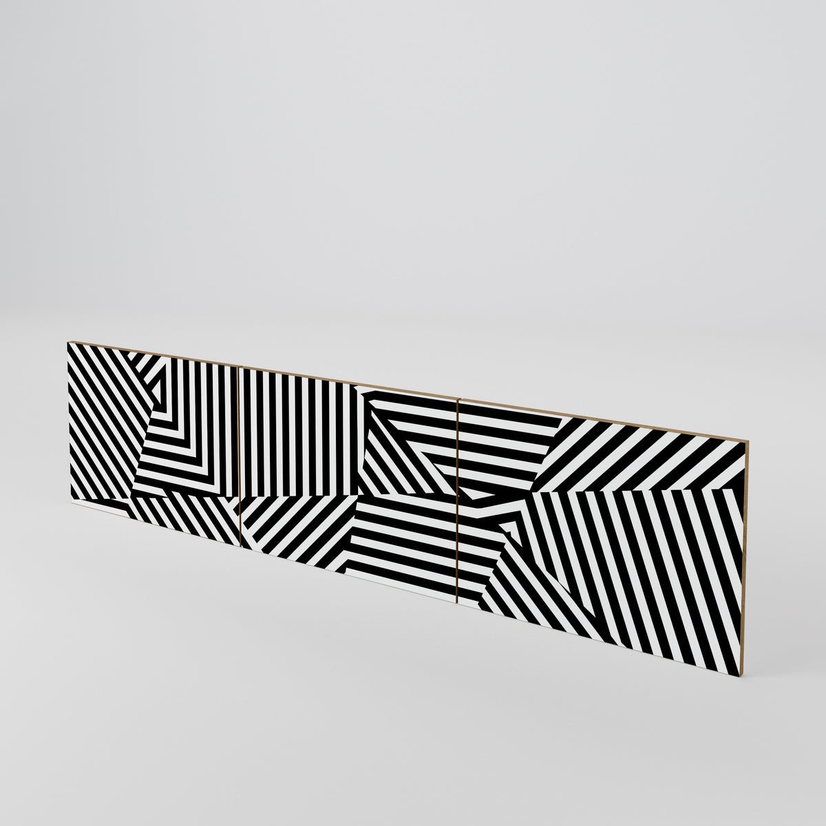 ILLUSIONARY LATTICE Sada 3 ks dvířek k TV stolku