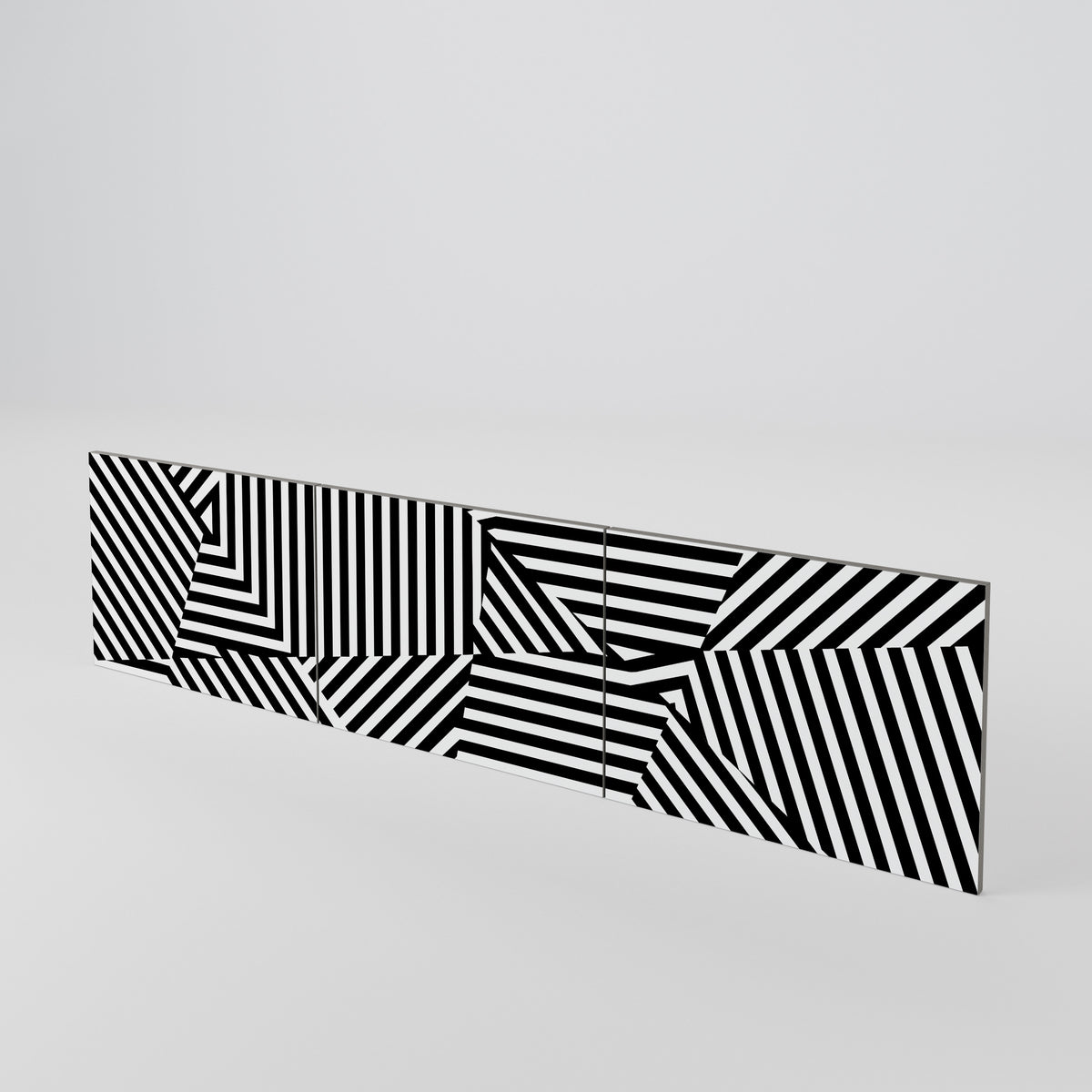 ILLUSIONARY LATTICE Sada 3 ks dvířek k TV stolku