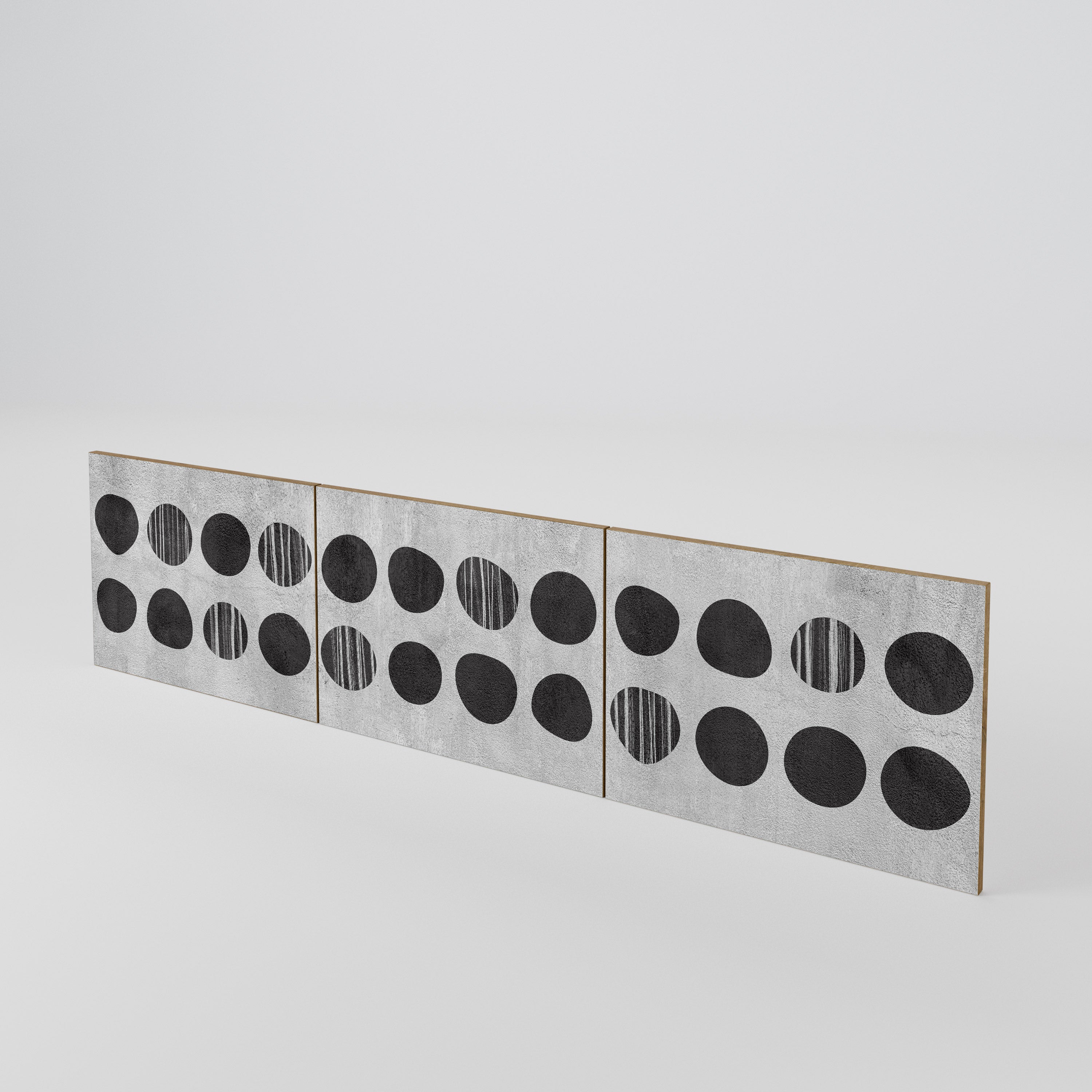 GHOSTLY GRADIENTS 3-Piece TV Cabinet Door Set