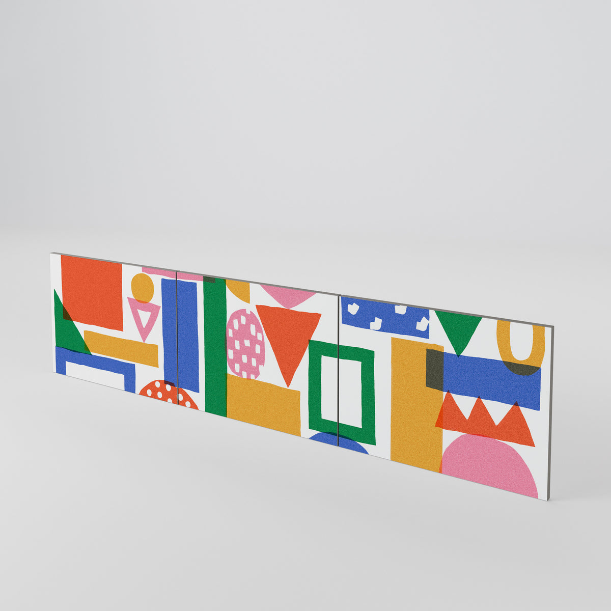 GEOMETRIC GLIMMER Sada 3 ks dvířek k TV stolku