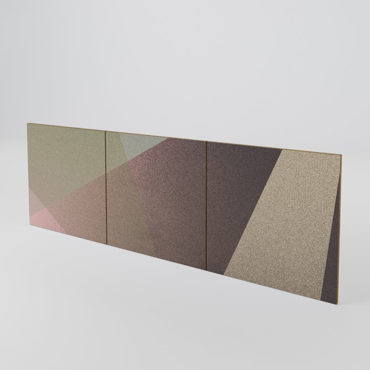BEIGE GEOMETRY Sada 3 ks dvířek ke komodě