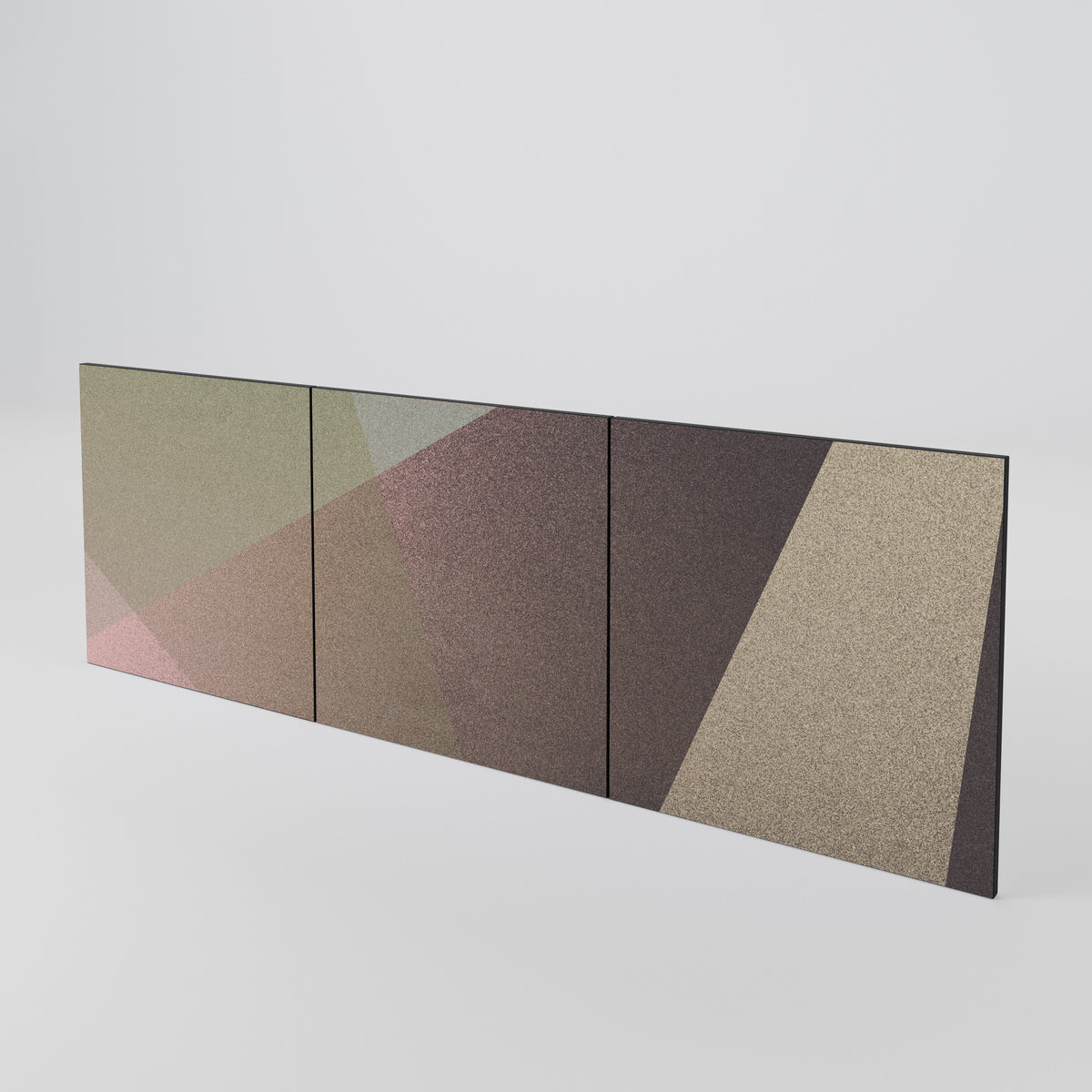 BEIGE GEOMETRY Sada 3 ks dvířek ke komodě