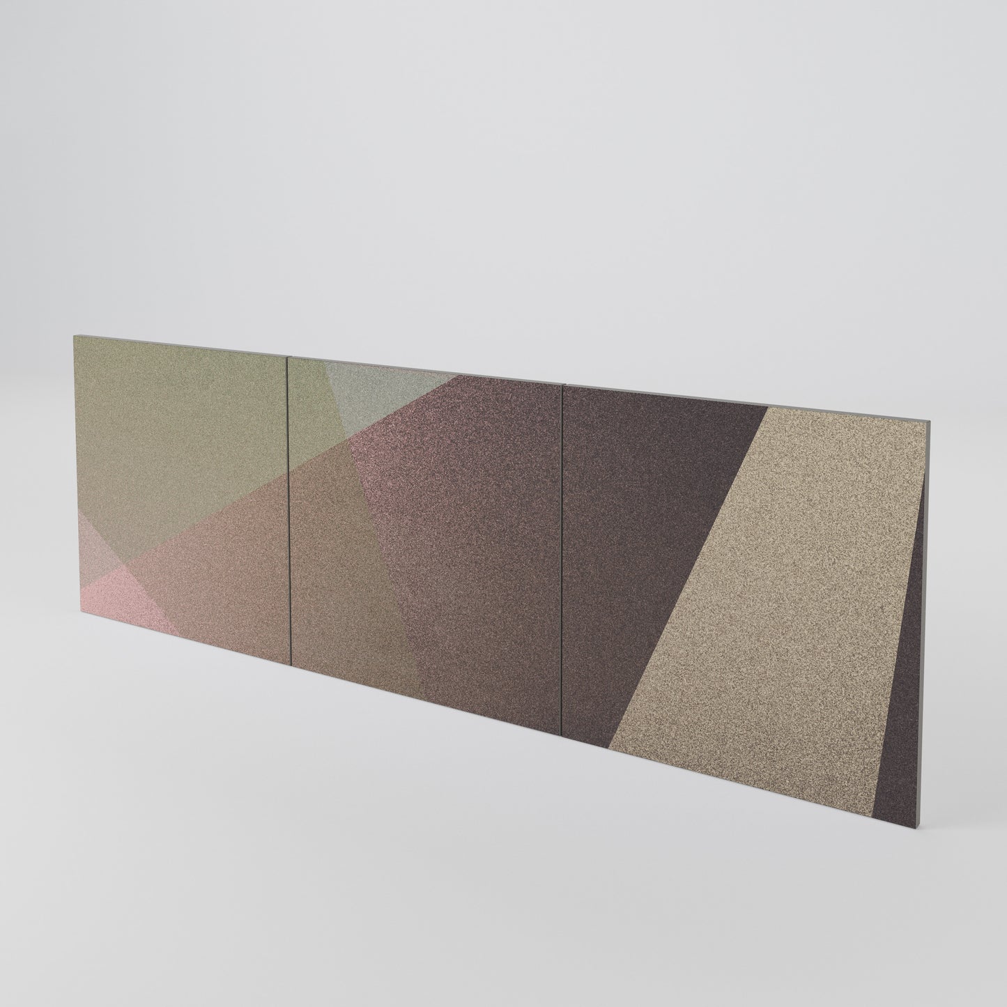 BEIGE GEOMETRY Sada 3 ks dvířek ke komodě