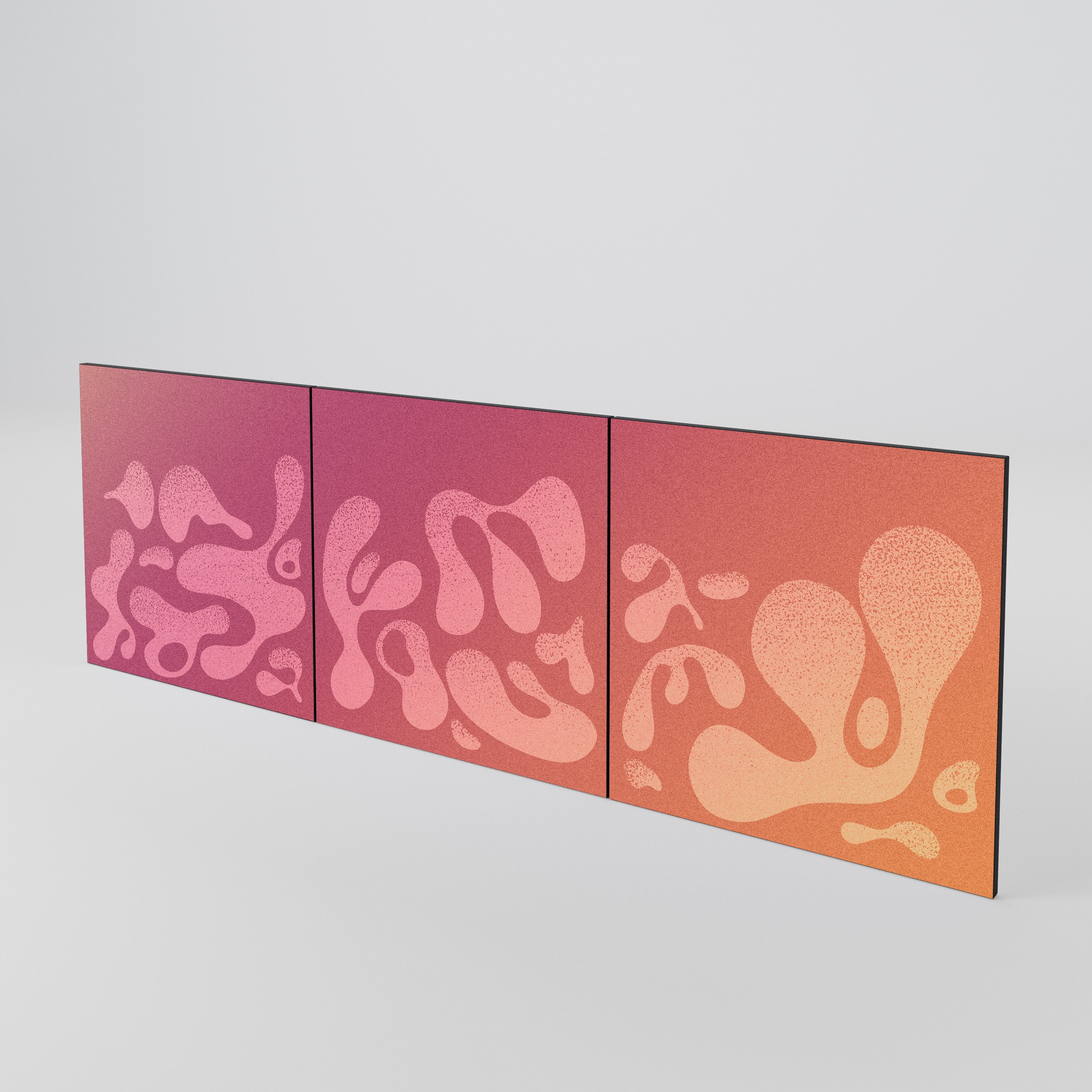 IRREGULAR PINK 3-Piece Sideboard Door Set