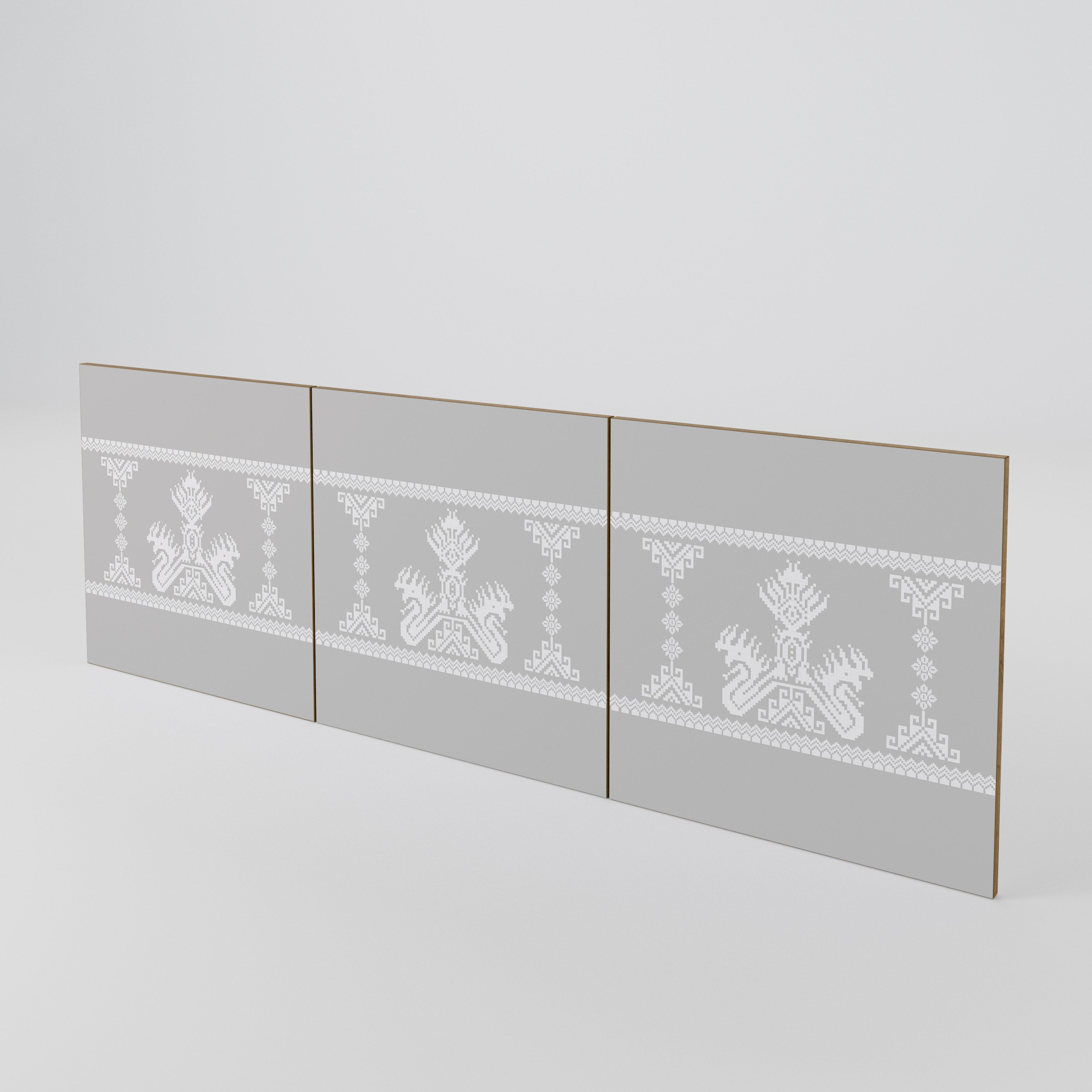 THAI GRAY 3-Piece Sideboard Door Set
