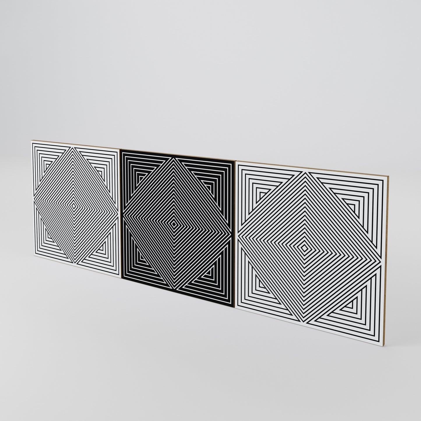 POLYGON ILLUSION Sada 3 ks dvířek ke komodě