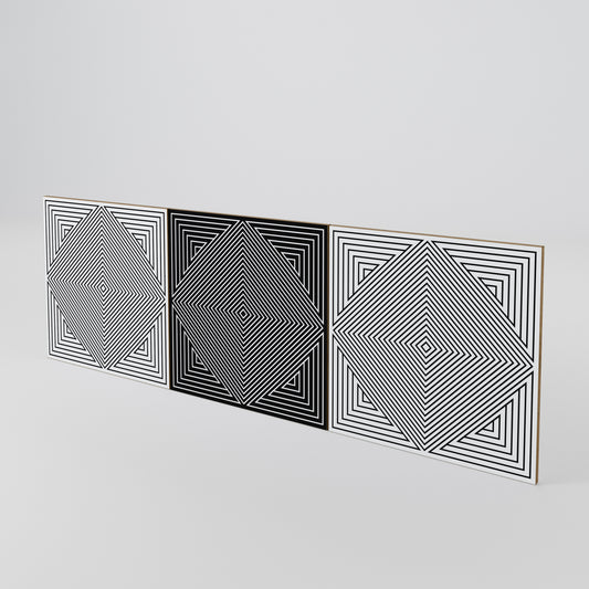 POLYGON ILLUSION Sada 3 ks dvířek ke komodě